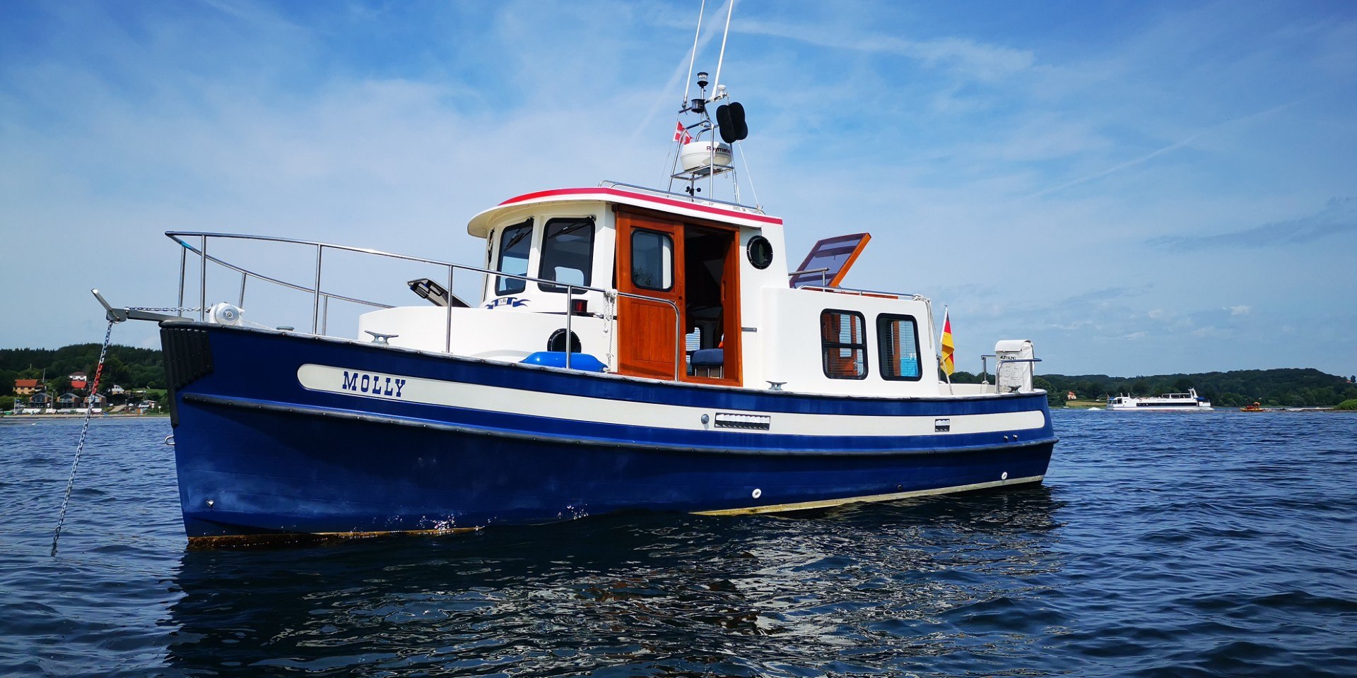 Molly unterwegs auf dem Wasser