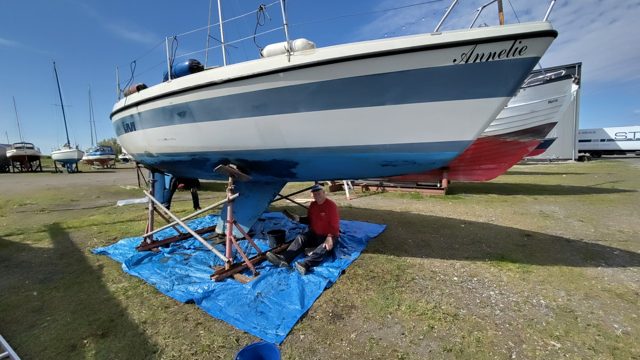 Unterwasserschiff nach den Arbeiten