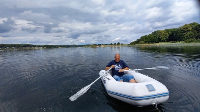 Ausflug mit dem Schlauchboot